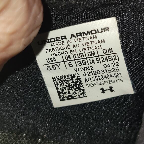 Under Armour Women's Sz 9.5 Micro G Foam Pink/Black/Neon Lace Up Running Shoes - Picture 9 of 9